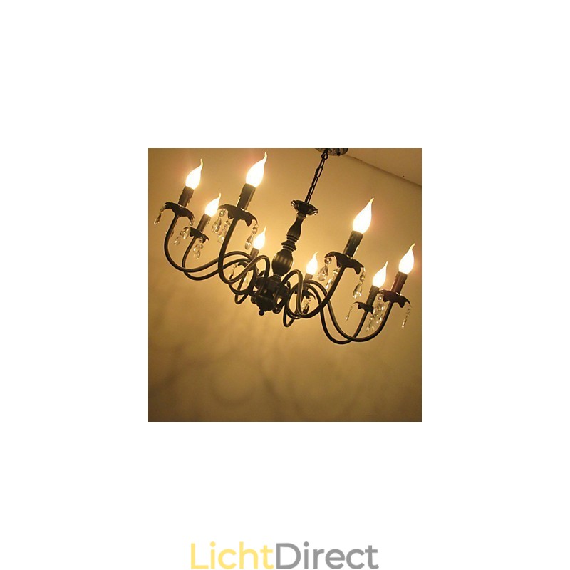 Europese Stijl Kristallen Kaars Lamp Lamp Kledingwinkel Lampen En Lantaarns Decoratie Project Hanglamp