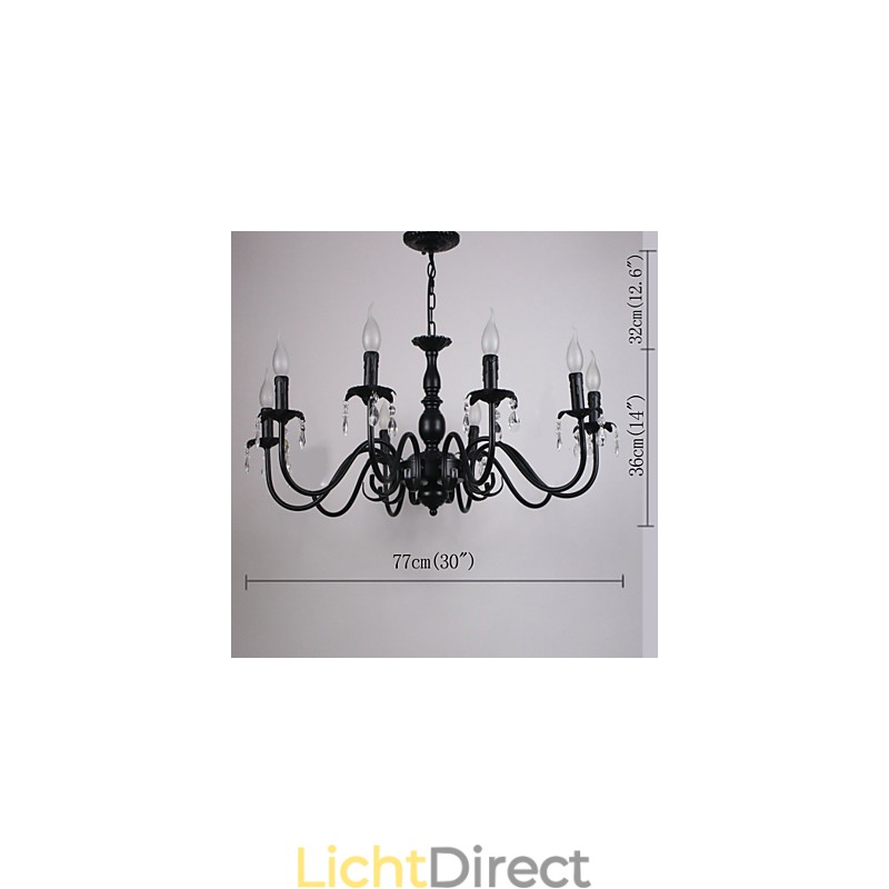 Europese Stijl Kristallen Kaars Lamp Lamp Kledingwinkel Lampen En Lantaarns Decoratie Project Hanglamp
