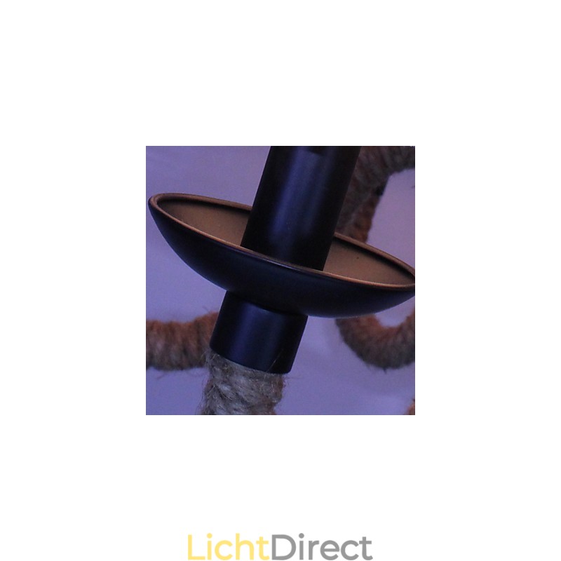 Loft Industrieel Wind Vintage IJzeren Lampen Winkels Kroonluchter Touw Kroonluchter Verlichting