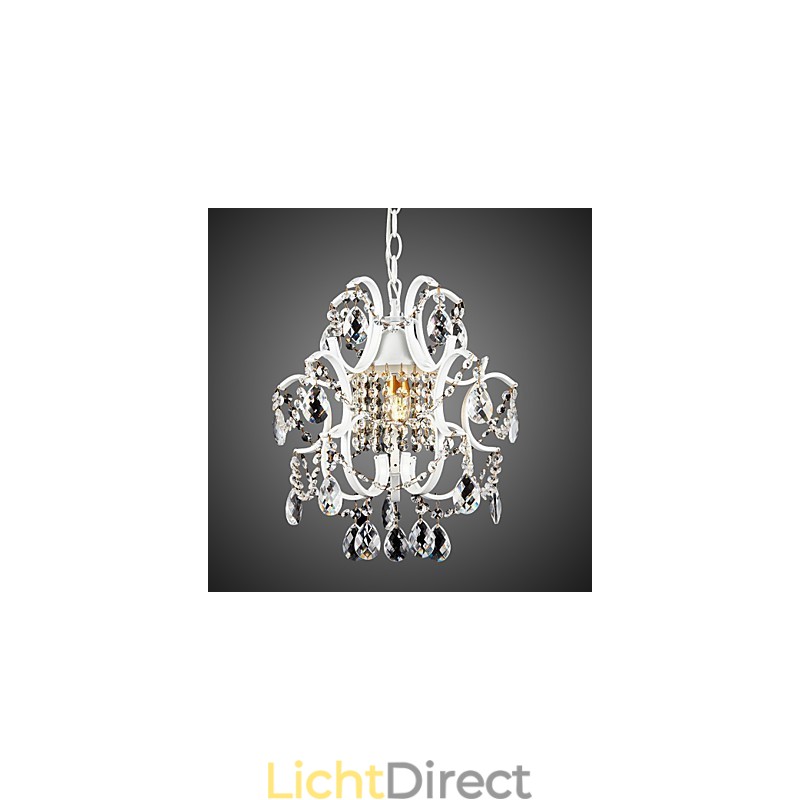 IJzeren schilderij kroonluchter met heldere kristallen moderne verlichtingslamp