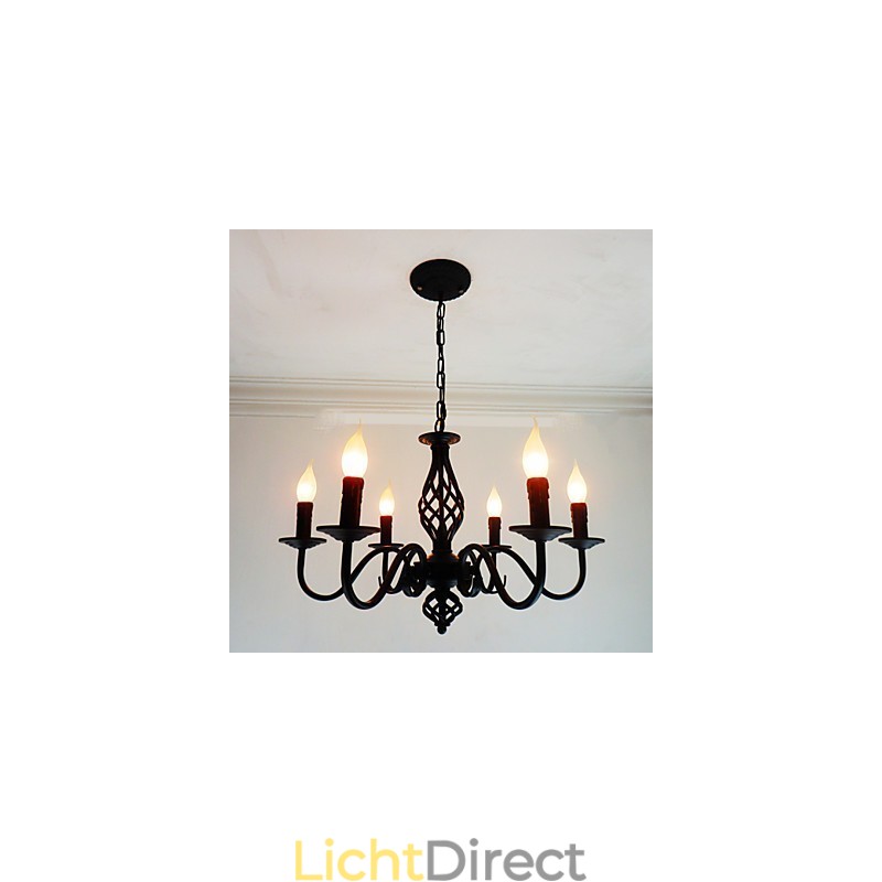Artistiek Chic & Modern Andere kenmerken voor Kaars Stijl Metaal Binnen 6 Lampen Kroonluchter