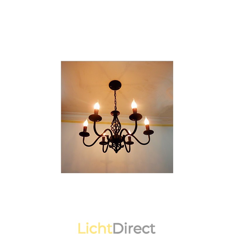 Artistiek Chic & Modern Andere kenmerken voor Kaars Stijl Metaal Binnen 6 Lampen Kroonluchter