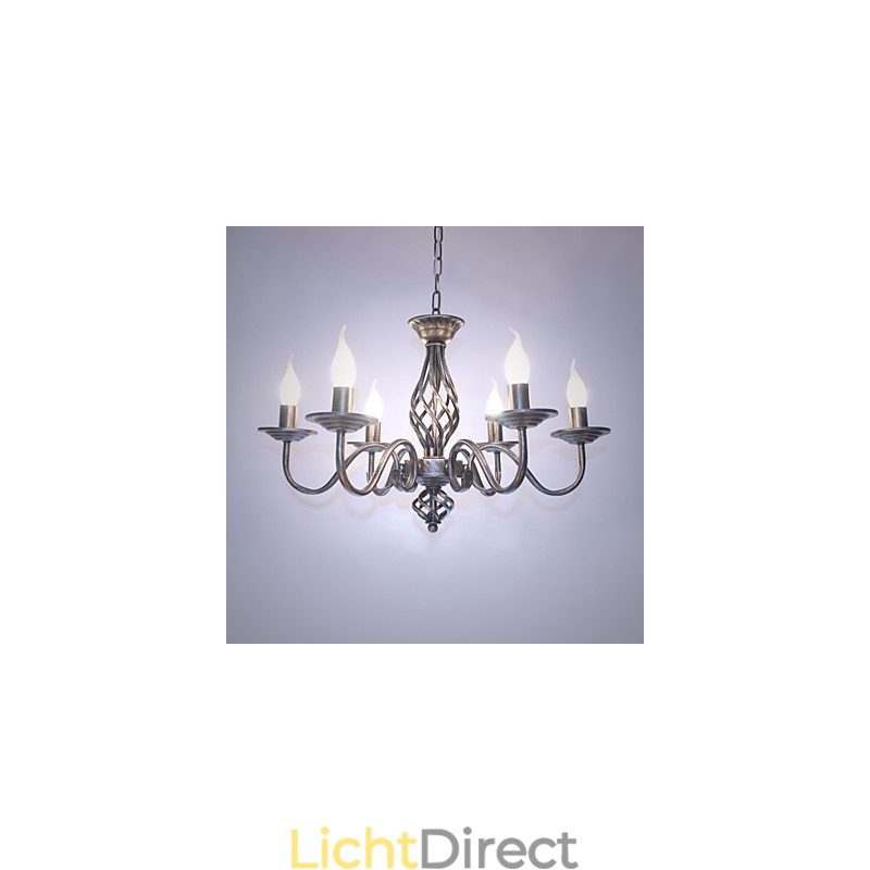 Artistiek Chic & Modern Andere kenmerken voor Kaars Stijl Metaal Binnen 6 Lampen Kroonluchter