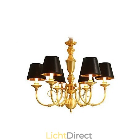 Kroonluchter Traditioneel Klassiek Landelijk Messing Kenmerk voor Mini Stijl Metaal 6 Lampen Kroonluchter Traditioneel Klassiek Landelijk Messing Kenmerk voor Mini Stijl Metaal 6 Lampen