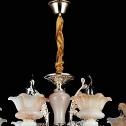 Moderne, eigentijdse, traditionele, klassieke zinklegering met kristallen mini-stijl hanglamp van metaal