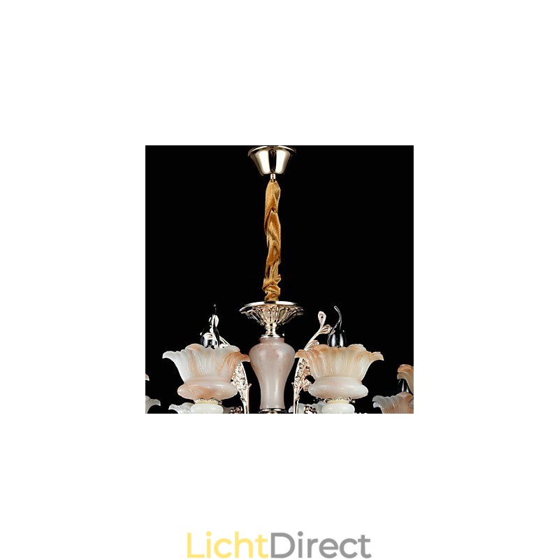 Moderne, eigentijdse, traditionele, klassieke zinklegering met kristallen mini-stijl hanglamp van metaal