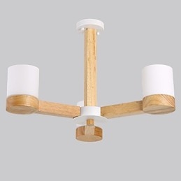 3-lichts kroonluchter Modern eigentijds Traditioneel klassiek Vintage Landelijk Hout Kenmerk voor hout