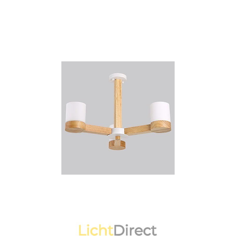 3-lichts kroonluchter Modern eigentijds Traditioneel klassiek Vintage Landelijk Hout Kenmerk voor hout