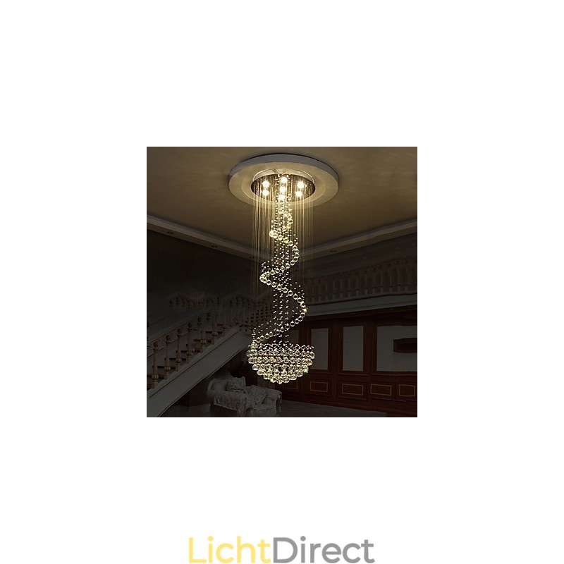 Moderne kristallen plafond kroonluchter verlichting binnen hanglamp decoratieve verlichtingsarmaturen