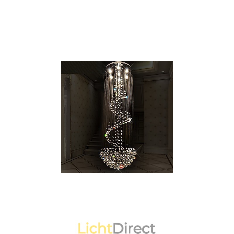 Moderne kristallen plafond kroonluchter verlichting binnen hanglamp decoratieve verlichtingsarmaturen