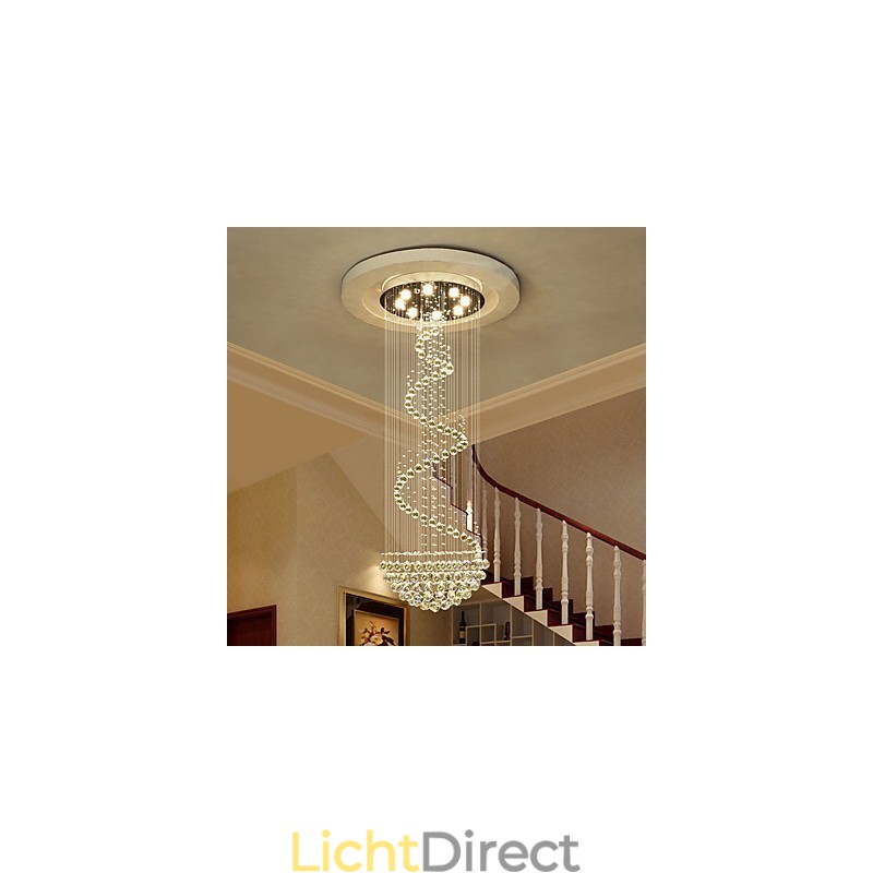 Moderne kristallen plafond kroonluchter verlichting binnen hanglamp decoratieve verlichtingsarmaturen