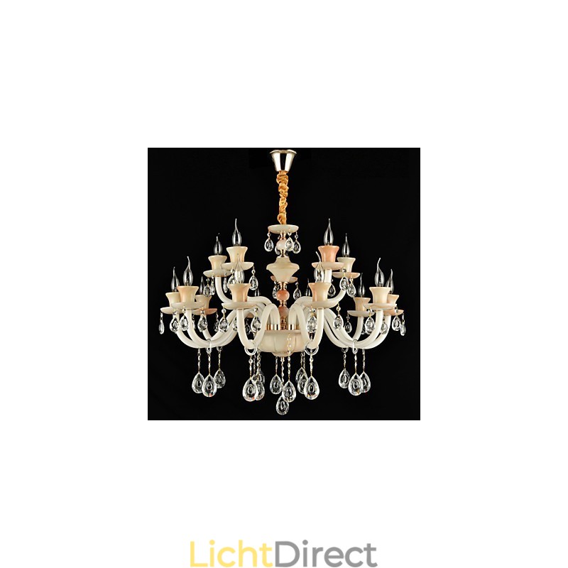 Moderne, eigentijdse, traditionele, klassieke, gegalvaniseerde kenmerken voor kristallen, mini-stijl, metalen eetkamerkroonluchter