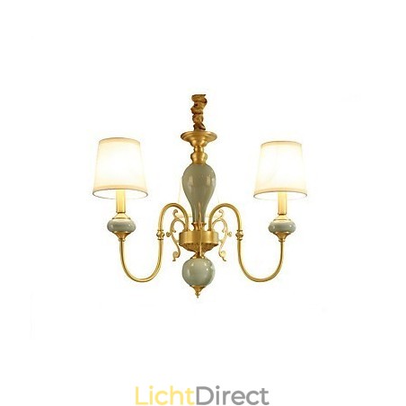 Traditionele klassieke landelijke messing-functie voor mini-stijl metalen kroonluchter met 3 lampen