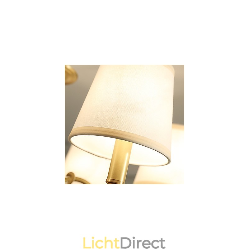 Traditionele klassieke landelijke messing-functie voor mini-stijl metalen kroonluchter met 3 lampen