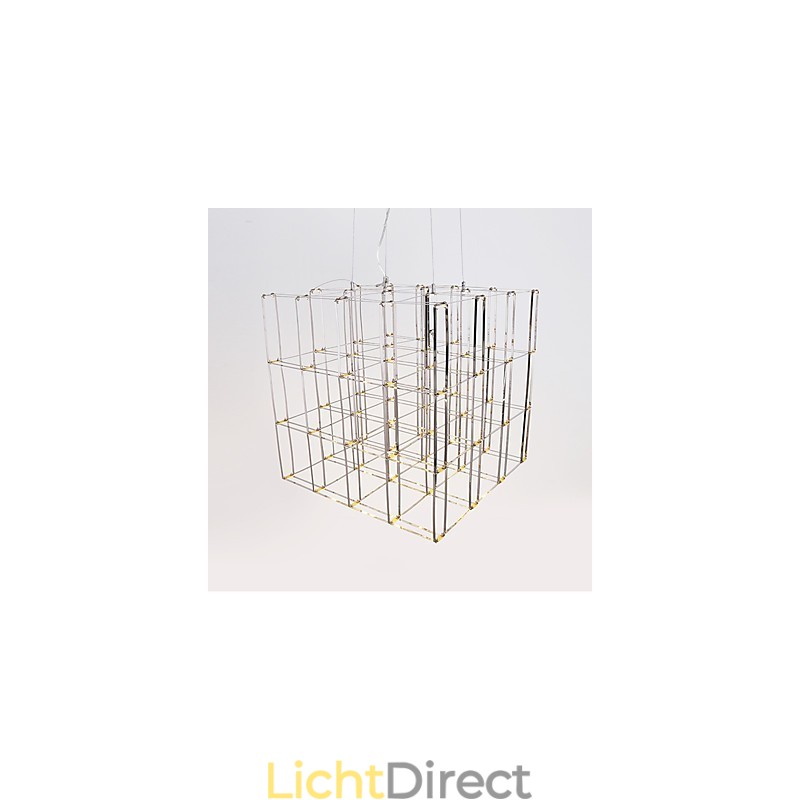 Moderne kroonluchterlamp van roestvrij staal Loftverlichting