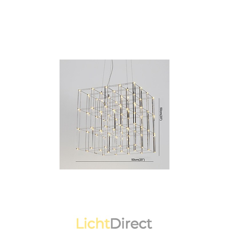 Moderne kroonluchterlamp van roestvrij staal Loftverlichting