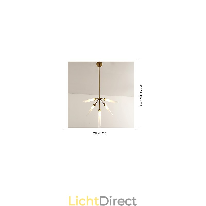 5-lichts mini-stijl gepersonaliseerde moderne eigentijdse kroonluchter