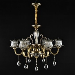 Rustieke Lodge Schilderij Kenmerk voor Ontwerpers Metalen Binnenwinkels 2 Lampen Kroonluchter