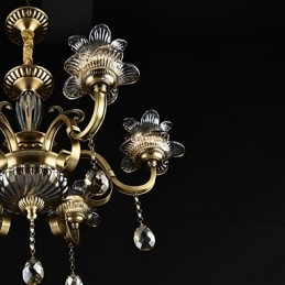 Rustieke Lodge Schilderij Kenmerk voor Ontwerpers Metalen Binnenwinkels 2 Lampen Kroonluchter