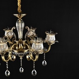 Rustieke Lodge Schilderij Kenmerk voor Ontwerpers Metalen Binnenwinkels 2 Lampen Kroonluchter