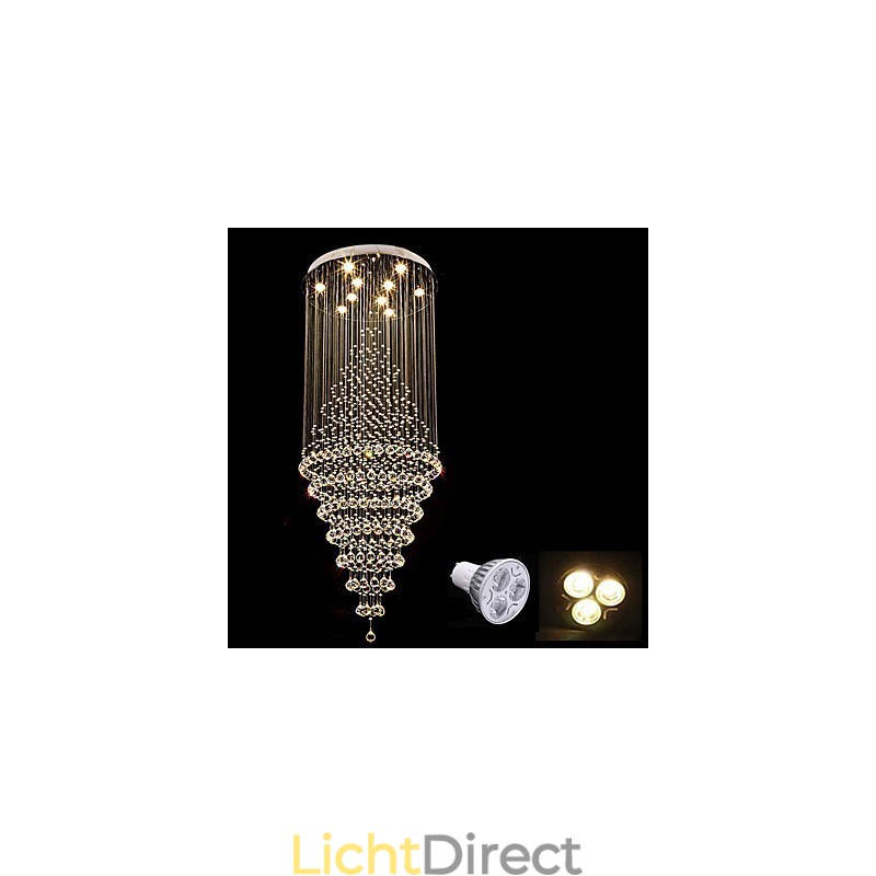 Hedendaagse Kristallen Plafond Hanglamp Moderne Kroonluchter Thuis Hangende Verlichting Kroonluchter Lampen Armaturen