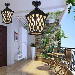 Landelijke lamp Amerikaanse tuin patio deur buiten waterdichte druiven hanglamp