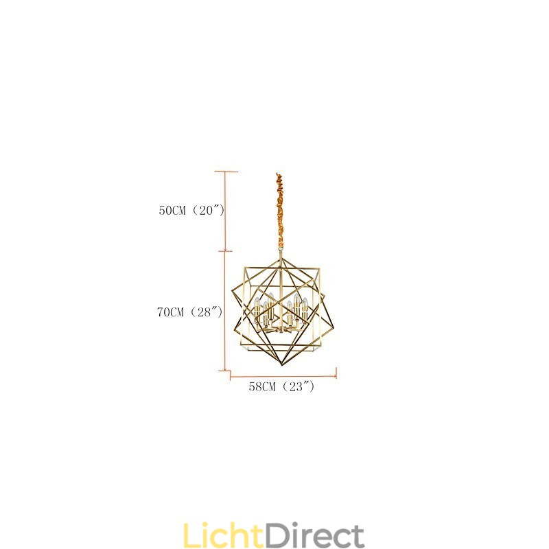 Lantaarn messing kenmerk voor ontwerpers metalen kroonluchter