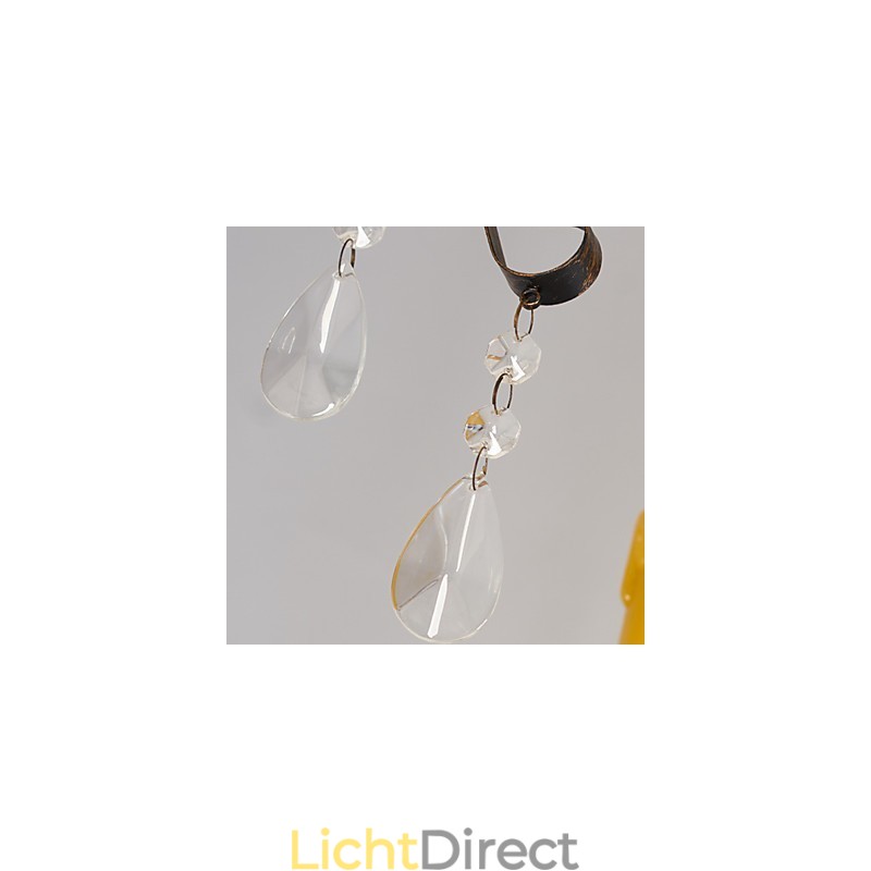 Rustieke Lodge Vintage Retro Landelijke Wereldbol Schilderij Kenmerk voor Mini Stijl Ontwerpers Metalen Kroonluchter