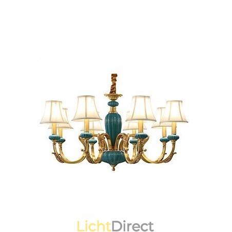 Alle koperen kroonluchter Jade decoratieve kroonluchter KP Alle koperen kroonluchter Jade decoratieve kroonluchter KP