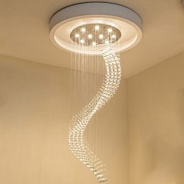 Moderne kristallen plafond hanglamp binnen kroonluchter thuis hangende verlichting kroonluchter lampen armaturen 3W WARM WITTE lampen