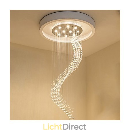 Moderne kristallen plafond hanglamp binnen kroonluchter thuis hangende verlichting kroonluchter lampen armaturen 3W WARM WITTE lampen