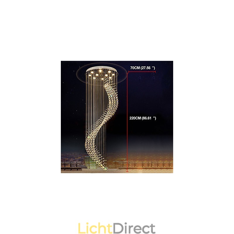 Moderne kristallen plafond hanglamp binnen kroonluchter thuis hangende verlichting kroonluchter lampen armaturen 3W WARM WITTE lampen
