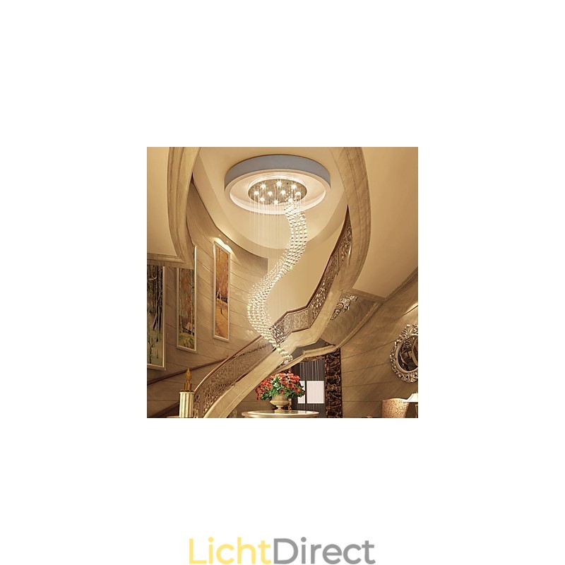 Moderne kristallen plafond hanglamp binnen kroonluchter thuis hangende verlichting kroonluchter lampen armaturen 3W WARM WITTE lampen