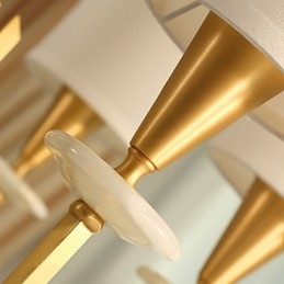 Puur messing kroonluchter Jade decoratieve kroonluchter