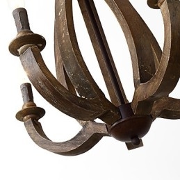 Vintage schilderij kenmerk mini stijl houten bamboe kroonluchter lamp de decoratieve hanglamp