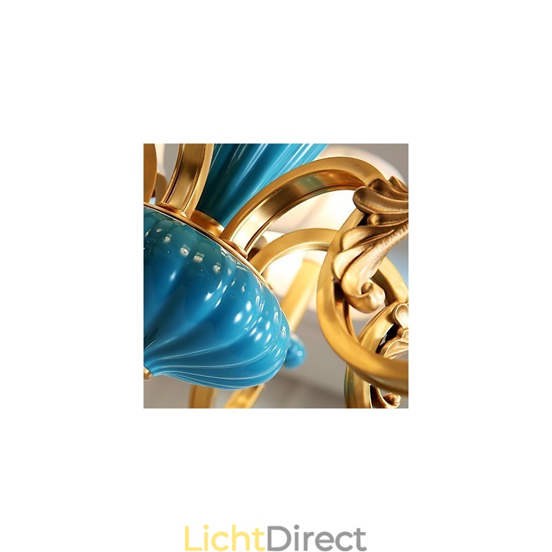 Alle koperen kroonluchter Jade decoratieve kroonluchter OP