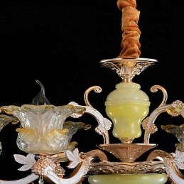 Moderne, eigentijdse, traditionele, klassieke zinklegering met kristallen mini-stijl hanglamp van metaal