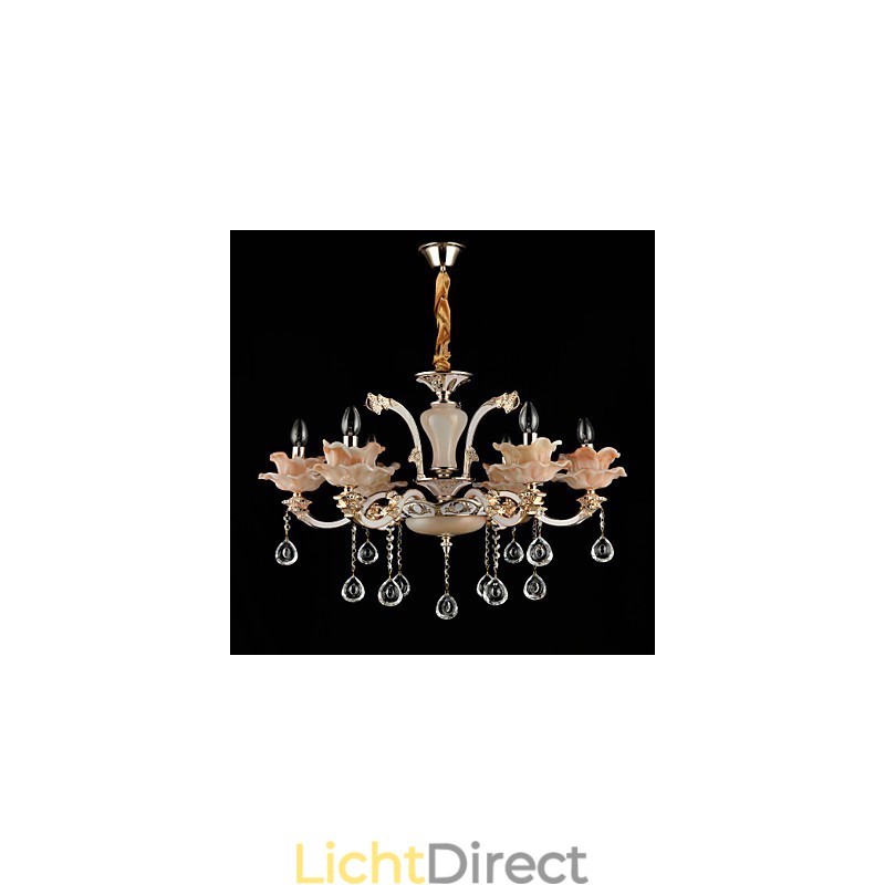 Moderne, eigentijdse, traditionele, klassieke zinklegering met kristallen mini-stijl hanglamp van metaal
