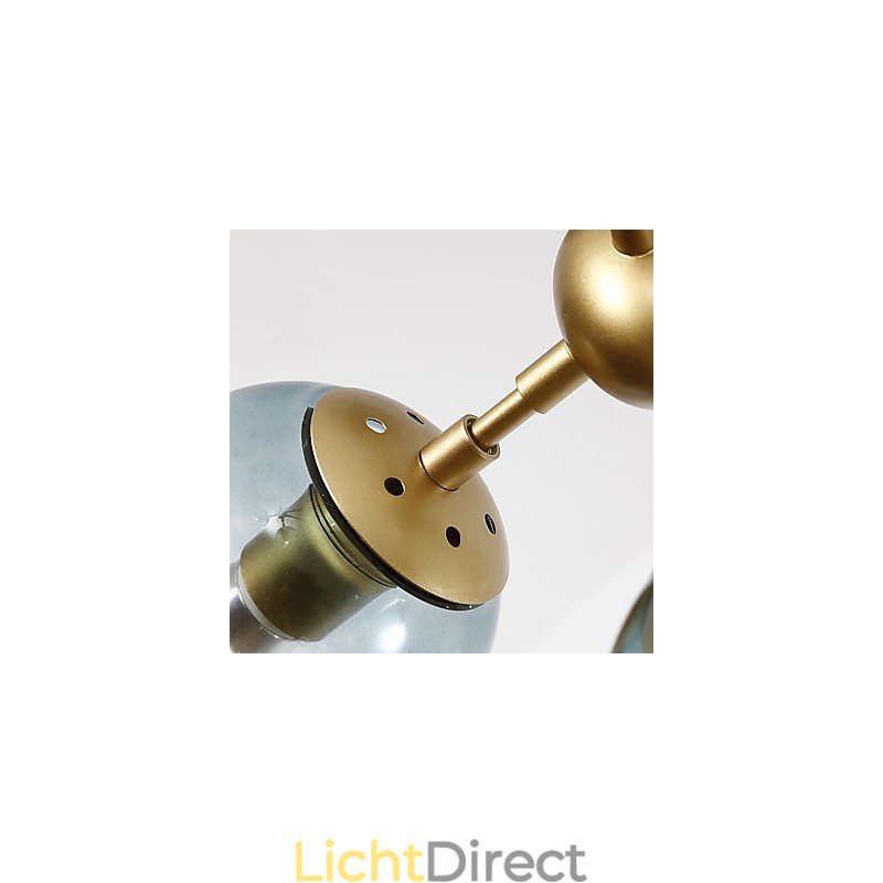 Twenty_one Light Post Modern Europa Stijl Modo Metalen Glazen Hanglamp de Foyer Decorate Industriële Kroonluchter Lamp