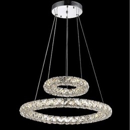 Kristallen kroonluchterlampen Binnen hanglamp Plafondlamp Verlichtingsarmaturen Dimbaar met afstandsbediening