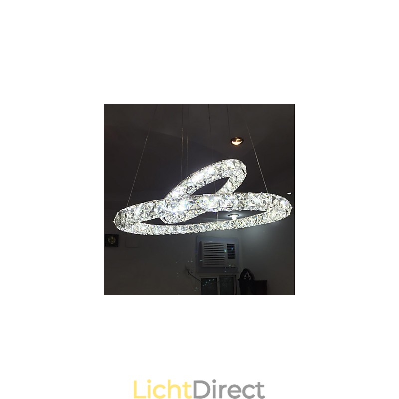 Kristallen kroonluchterlampen Binnen hanglamp Plafondlamp Verlichtingsarmaturen Dimbaar met afstandsbediening