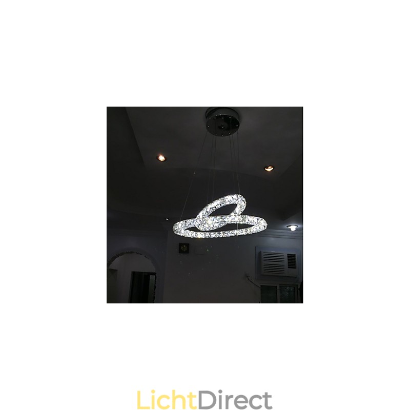 Kristallen kroonluchterlampen Binnen hanglamp Plafondlamp Verlichtingsarmaturen Dimbaar met afstandsbediening
