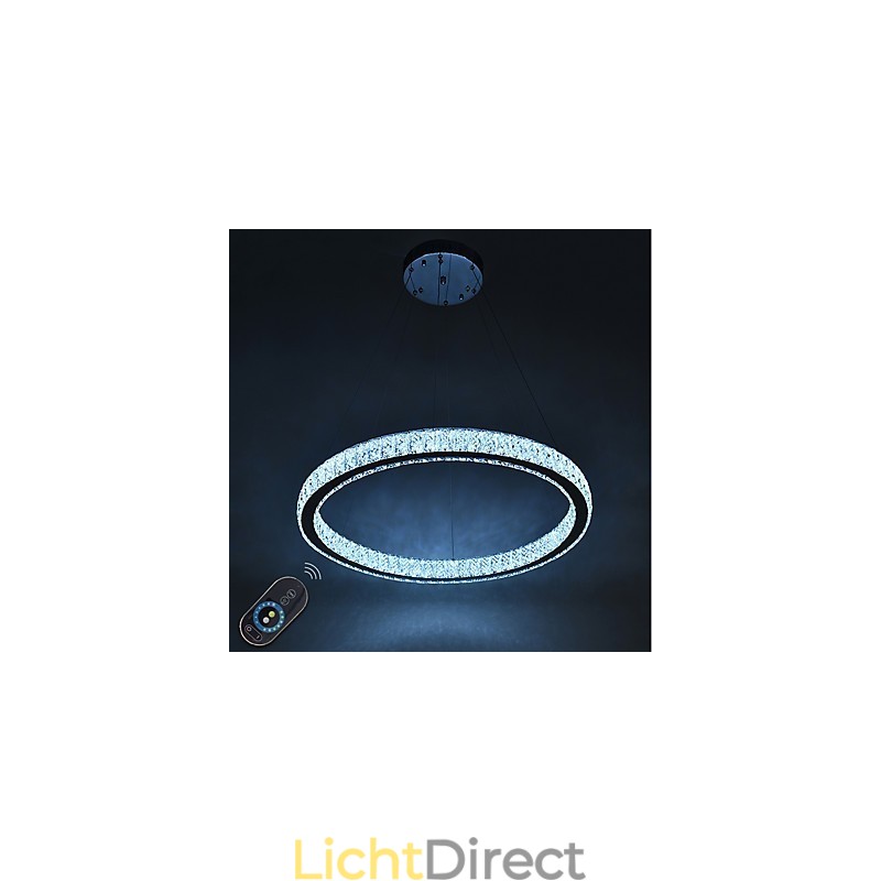 Dimbare Ring Indoo Plafondlamp Hanglamp Moderne Kroonluchterverlichting Kroonluchterlamp met Afstandsbediening