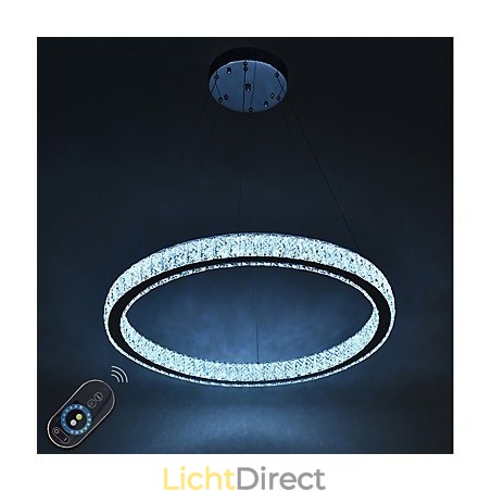 Dimbare Ring Indoo Plafondlamp Hanglamp Moderne Kroonluchterverlichting Kroonluchterlamp met Afstandsbediening Dimbare Ring Indoo Plafondlamp Hanglamp Moderne Kroonluchterverlichting Kroonluchterlamp met Afstandsbediening