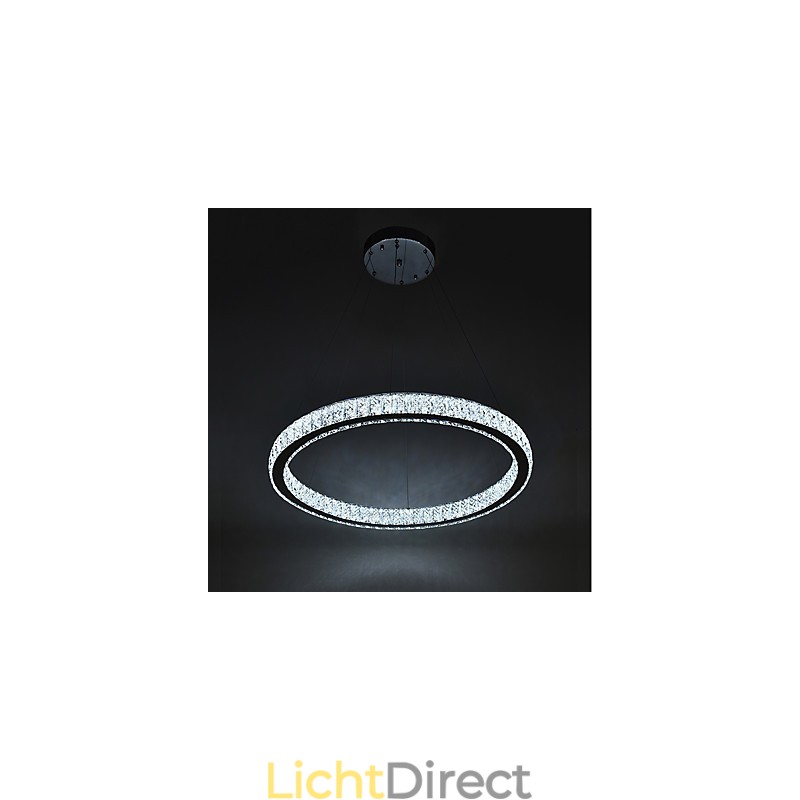 Dimbare Ring Indoo Plafondlamp Hanglamp Moderne Kroonluchterverlichting Kroonluchterlamp met Afstandsbediening