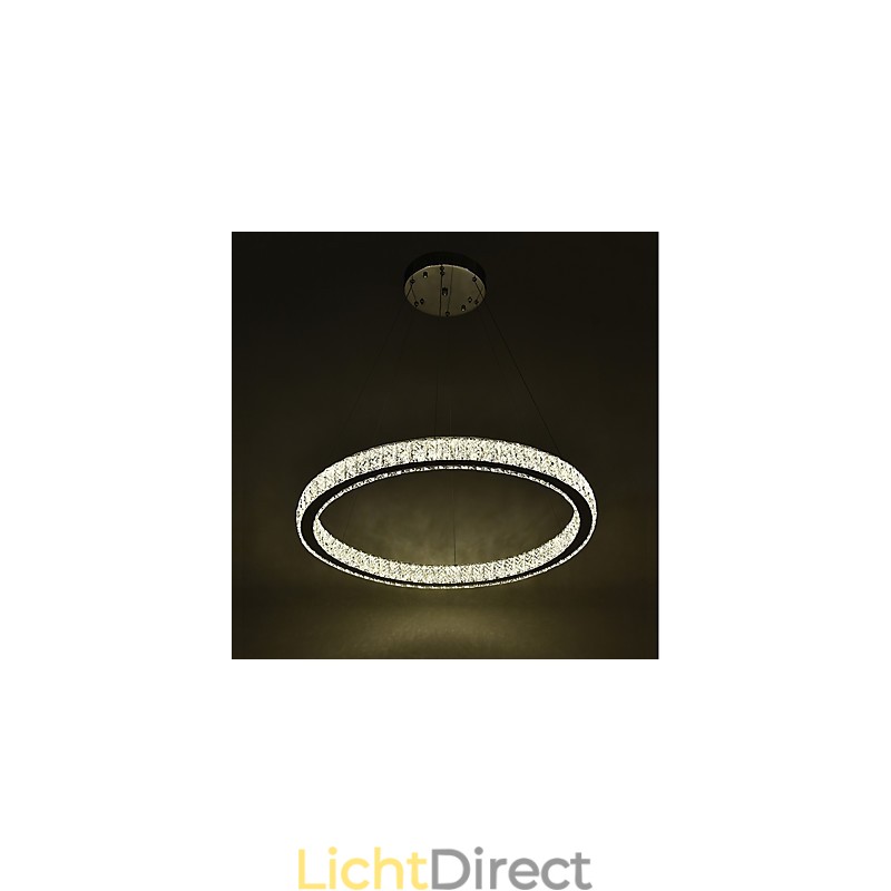 Dimbare Ring Indoo Plafondlamp Hanglamp Moderne Kroonluchterverlichting Kroonluchterlamp met Afstandsbediening