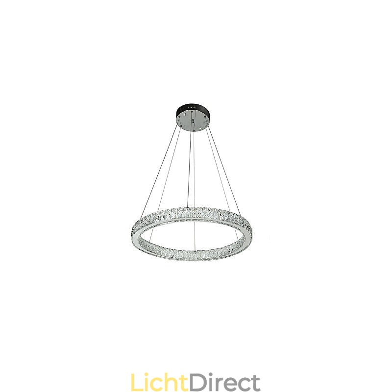 Dimbare Ring Indoo Plafondlamp Hanglamp Moderne Kroonluchterverlichting Kroonluchterlamp met Afstandsbediening