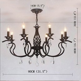 Europese stijl kristallen kroonluchter eetkamerverlichting eenvoudige creatieve kaarsen lampen en lantaarns nieuwigheid verlichting