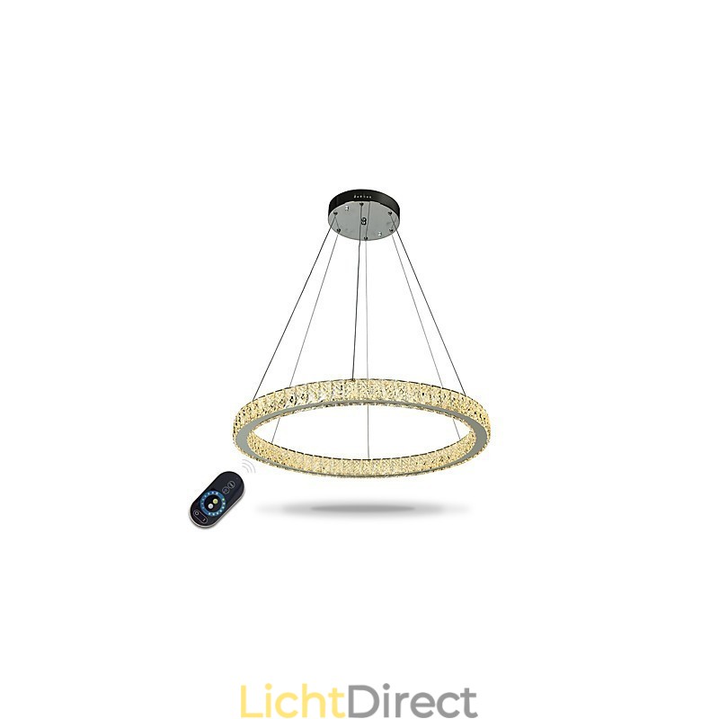 Dimbare ring plafondlamp hanglamp moderne kroonluchter verlichting binnenlamp met afstandsbediening