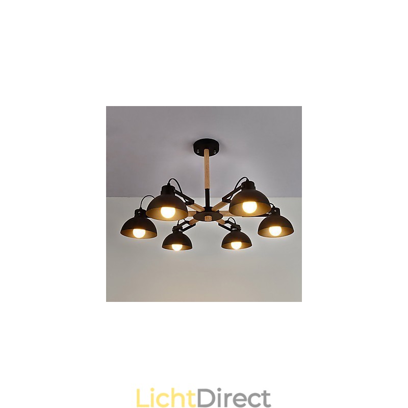 Traditionele klassieke rustieke lodge vintage retro schilderijfunctie voor mini-stijl metalen kroonluchter